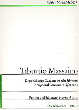 Tiburtio Massaino Notenblätter Doppelchörige Canzone