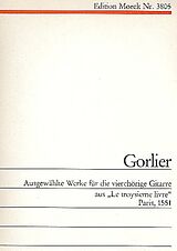 Simon Gorlier Notenblätter Ausgewählte Werke aus Le troysième livre