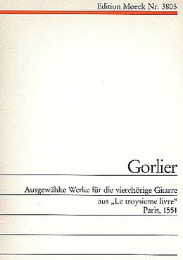 Simon Gorlier Notenblätter Ausgewählte Werke aus Le troysième livre