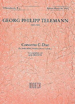 Georg Philipp Telemann Notenblätter Concerto C-Dur