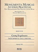 Georg Engelmann Notenblätter Paduanas und Galliardas für