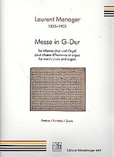 Laurent Menager Notenblätter Messe G-Dur op.20 für Männerchor