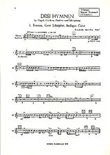 Friedrich Metzler Notenblätter 3 Hymnen für Orgel, Glocken