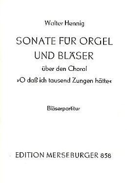 Walter Hennig Notenblätter Sonate