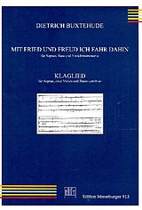 Dieterich Buxtehude Notenblätter Mit Fried und Freud ich fahr dahin und Klaglied