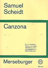 Samuel Scheidt Notenblätter Canzona