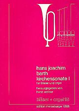 Hans Joachim Barth Notenblätter Kirchensonate 1