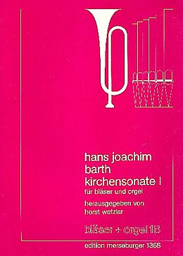 Hans Joachim Barth Notenblätter Kirchensonate 1