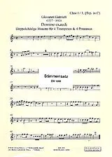 Giovanni Gabrieli Notenblätter Domine exaudi für 4 Trompeten