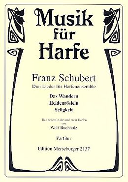 Franz Schubert Notenblätter 3 LIEDER FUER 3 HARFEN