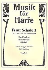 Franz Schubert Notenblätter 3 Lieder für 3 Harfen