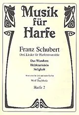 Franz Schubert Notenblätter 3 Lieder für 3 Harfen