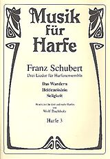 Franz Schubert Notenblätter 3 Lieder für 3 Harfen