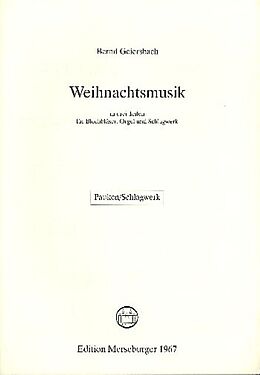 Bernd Geiersbach Notenblätter Weihnachtsmusik für Blechbläser