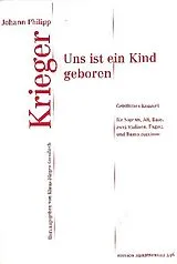 Johann Philipp Krieger Notenblätter Uns ist ein Kind geboren