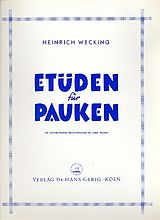 Heinrich Wecking Notenblätter Etüden für Pauken Ein