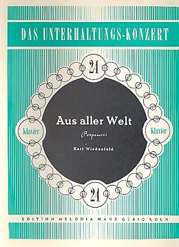 Karl Wiedenfeld Notenblätter Aus aller WeltPotpourri
