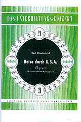 Karl Wiedenfeld Notenblätter Reise durch die USA