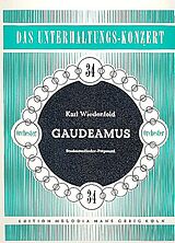Karl Wiedenfeld Notenblätter Gaudeamus