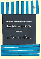 Horst Heinz Henning Notenblätter Im blauen BockMarschlied für