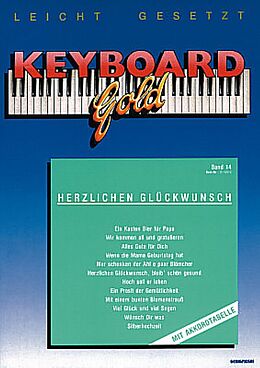  Notenblätter Keyboard Gold Band 14 - Herzlichen Glückwunsch