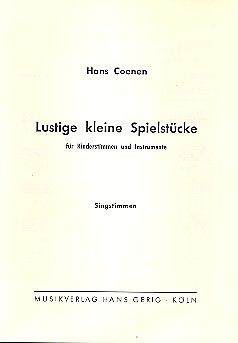 Hans Coenen Notenblätter Lustige kleine Spielstücke