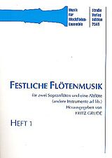  Notenblätter Festliche Flötenmusik Band 1