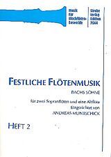  Notenblätter Festliche Flötenmusik Band 2