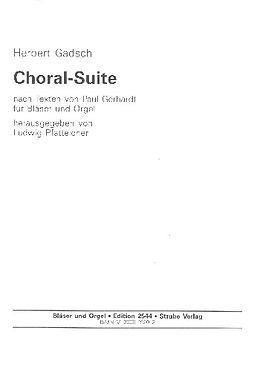 Herbert Gadsch Notenblätter Choral-Suite