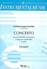 Gottfried August Homilius Notenblätter Concerto per il cembalo concertato o organo concertato e archi