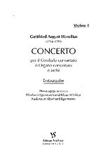 Gottfried August Homilius Notenblätter Concerto per il cembalo concertato o organo concertato e archi
