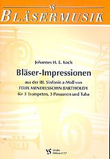 Johannes Herrman Ernst Koch Notenblätter Bläser-Impressionen aus Sinfonie a-Moll