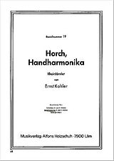 Ernst Kohler Notenblätter HORCH HANDHARMONIKA RHEIN
