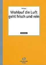 Alfons Holzschuh Notenblätter Wohlauf die Luft geht frisch und rein