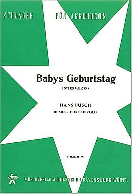 Hans Busch Notenblätter Babys Geburtstag Intermezzo