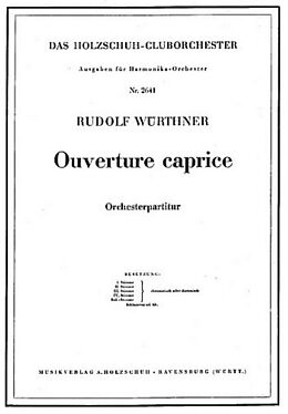 Rudolf Würthner Notenblätter Ouverture caprice