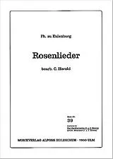 Graf Philipp zu Eulenburg Notenblätter Rosenlieder