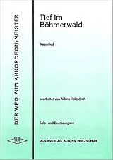  Notenblätter Tief im Böhmerwald Walzerlied