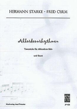 Hermann Starke Notenblätter Akkordeon-Rhythmen Tanzstücke
