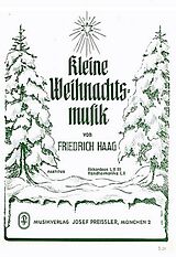 Friedrich Haag Notenblätter Kleine Weihnachtsmusik