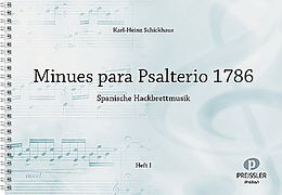 Karl Friedrich Abel Notenblätter Spanische Hackbrettmusik Band 1