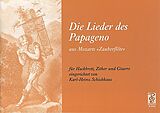 Wolfgang Amadeus Mozart Notenblätter Die Lieder des Papageno aus