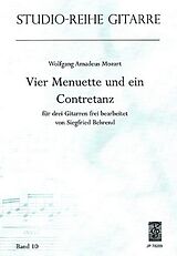 Wolfgang Amadeus Mozart Notenblätter VIER MENUETTE UND EIN CONTRETANZ