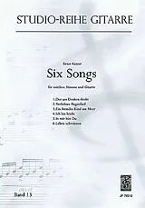Ernst Kutzer Notenblätter 6 SONGS FUER MITTLERE STIMME