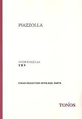 Astor Piazzolla Notenblätter 3 x 9 para piano