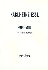 Karlheinz Essl Notenblätter Rudiments für 4 kleine Trommeln