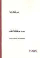 Raúl Garello Notenblätter Rencontre à Paris für 8 Violoncellos