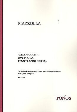 Astor Piazzolla Notenblätter Ave Maria
