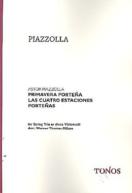 Astor Piazzolla Notenblätter Primavera portena für Violine, Viola und