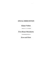 Klaus Velten Notenblätter 5 Blues Miniatures